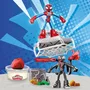 Play-Doh - Coffret Attaque Tranchante Spider-Man Marvel - 2 Figurines Flexibles, 7 Accessoires et Pâte à Modeler - Jouet d'Imagination pour Enfants Dès 4 Ans