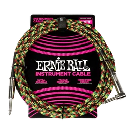 Ernie Ball Câble d'instrument tressé Jack-Jack 3 m