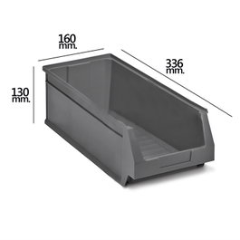 TAYG Gavette Empilable Grise Nº53 336x160x130 mm