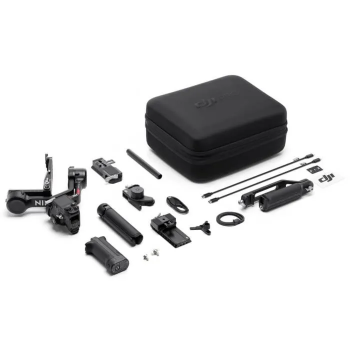 DJI RS 4 Combo Stabilisateur pour Appareil photo sans miroir et Objectifs | Grâce à la nouvelle génération pour une prise de vue verticale native et une efficacité accrue