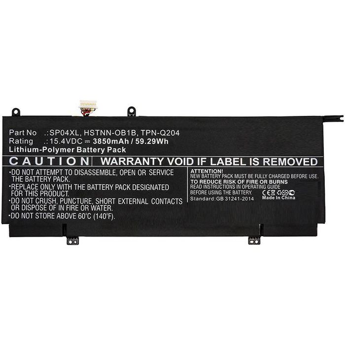 CoreParts Batterie pour HP Spectre X360 13, 15,4V 3850mAh 59,29Wh, Noir CoreParts Batterie pour HP Spectre X360 13, 15,4V 3850mAh 59,29Wh, Noir