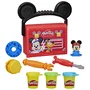 Play-Doh Coffret Pâte à Modeler Disney Junior 'Mon Garage avec Mickey Mouse' - Jouets Créatifs pour Enfants Dès 2 Ans