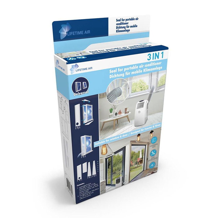 Kit universel d'isolation de fenêtres pour climatiseur Lifetime Kit universel d'isolation de fenêtres pour climatiseur Lifetime