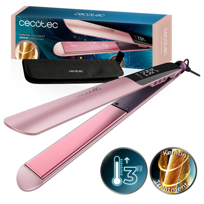 Cecotec LISSE KERATIN ESSENCE Fer à lisser Cotton Candy