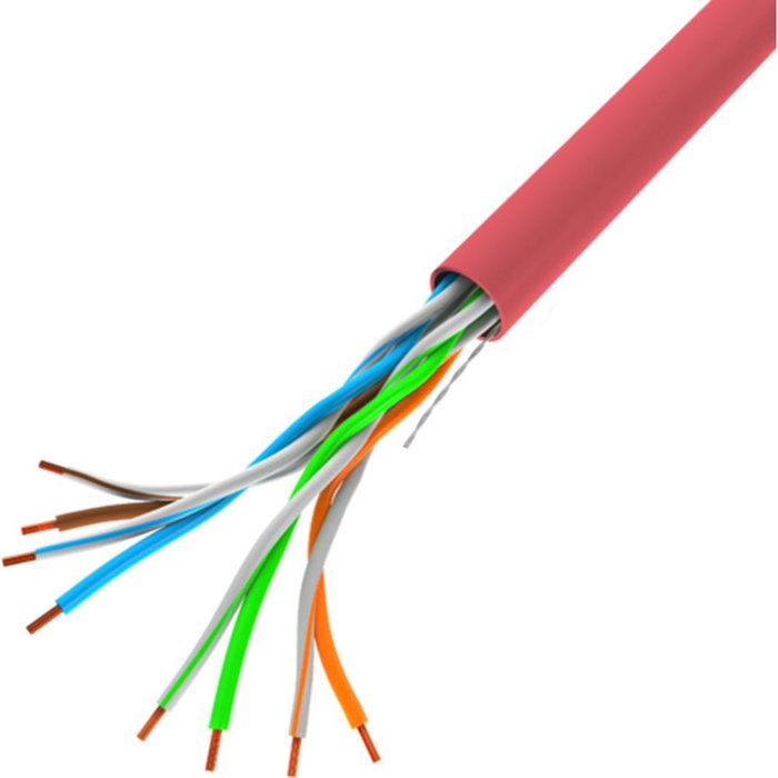 Lanberg Bobina Cable Réseau U/UTP Cat5e 305m Rouge CCA