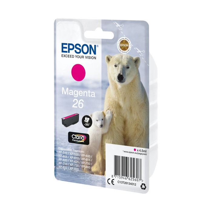 Epson Cartouche d'encre magenta Claria Premium T 261 T 2613 Epson Cartouche d'encre magenta Claria Premium T 261 T 2613