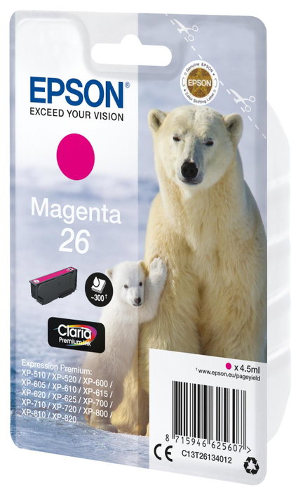 Epson Cartouche d'encre magenta Claria Premium T 261 T 2613 Epson Cartouche d'encre magenta Claria Premium T 261 T 2613