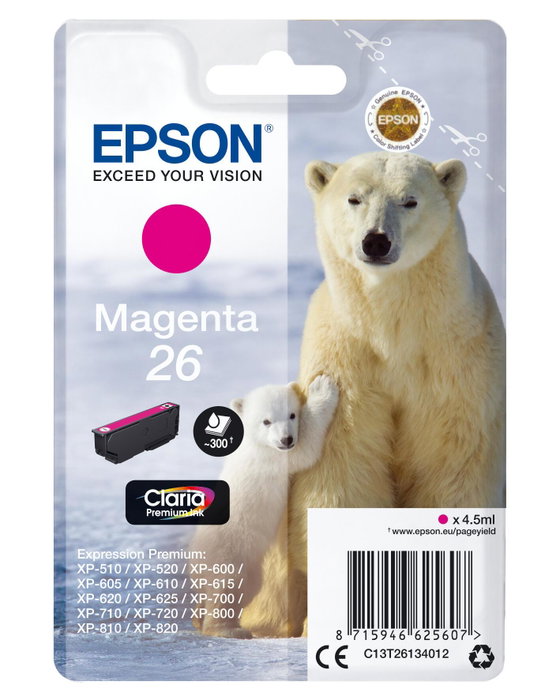 Epson Cartouche d'encre magenta Claria Premium T 261 T 2613 Epson Cartouche d'encre magenta Claria Premium T 261 T 2613
