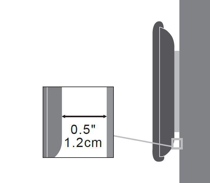 Vivolink Support mural professionnel compact, max 35 kg, jusqu'à VESA 200 x 200