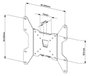 Vivolink Support mural professionnel compact, max 35 kg, jusqu'à VESA 200 x 200