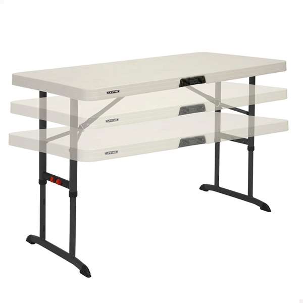 Table Piable Lifetime Lifetime 122 x 86 x 61 cm Crème Acier Plastique Table Piable Lifetime Lifetime 122 x 86 x 61 cm Crème Acier Plastique