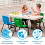 Table Piable Lifetime Lifetime 122 x 86 x 61 cm Crème Acier Plastique