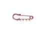 Innspiro Aguja broche métallique 5 anneaux cuivre vieilli 51,4x15,6mm, 2u. , 2 pièces