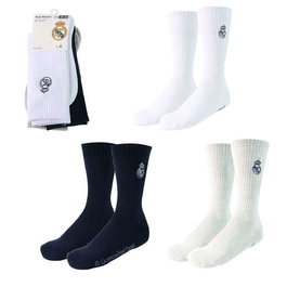 Real Madrid Pack de 3 paires de chaussettes Taille unique - Multicolore