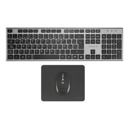 Tacens Zenith Combo Clavier + Souris Gaming sans Fil 2.4 GHz QWERTY Espagnol + Tapis, 3200 DPI, DualLink