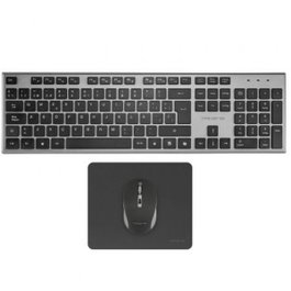 Tacens Zenith Combo Clavier et Souris sans fil, QWERTY Espagnol, Noir et Gris