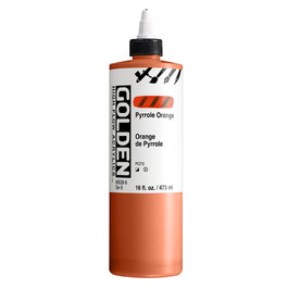 Golden Peinture Acrylique High Flow Orange Pyrrole 473 ml