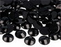 Innspiro Gemmes décoratives acryliques cercle noir opaque 18mm, 200u. approx.