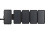 Sandberg Solar 5-Panel Powerbank 10000 - Batterie Externe 10000 mAh avec Panneau Solaire Pliable, Charge USB-A/USB-C et Sans Fil, Torche Intégrée