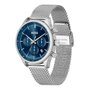 Boss 1514052 - Montre analogique homme acier gris et cadran bleu