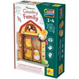 Lisciani Giochi Jouer et Apprendre Famille de la Campagne - Jeu d'éveil en bois