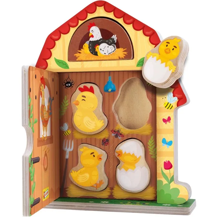 Lisciani Giochi Jouer et Apprendre Famille de la Campagne - Jeu d'éveil en bois