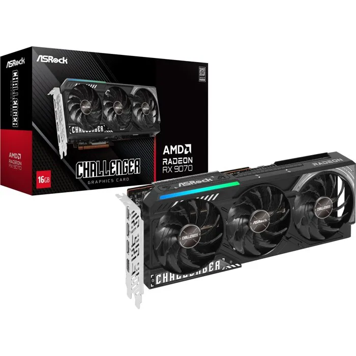 Asrock Radeon RX 9070 Challenger 16 Go GDDR6