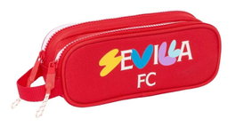 Safta Trousse Fourre-Tout Double Sevilla Fútbol Club Rouge