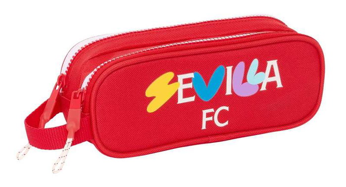 Safta Portatodo double Sevilla FC 21 cm x 8 cm x 6 cm - Boîte de rangement pour supporter football