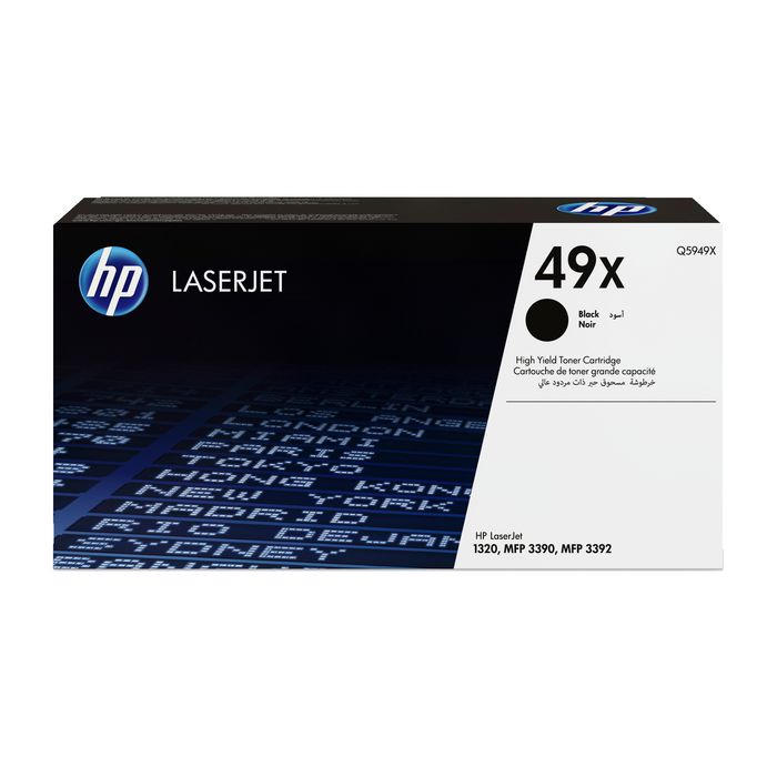 HP 49X Cartouche de toner Noir Haute Capacité HP 49X Cartouche de toner Noir Haute Capacité