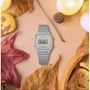 Casio LA670WEA Montre Mixte Quartz Digital Acier Gris avec Chronomètre, Compte à Rebours, Alarme - Vintage Moderne