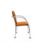 Piqueras Y Crespo Chaise Hellín Orange avec Bras Fixes