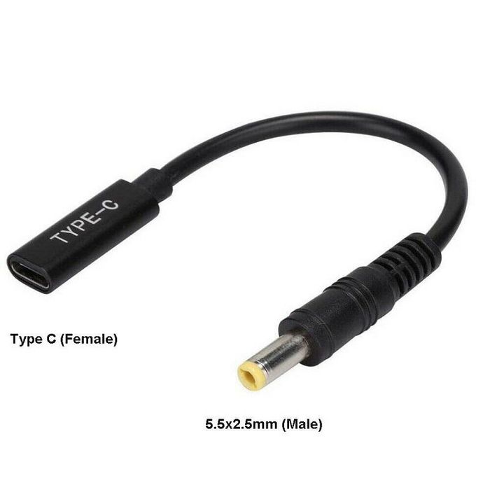 CoreParts Câble de conversion USB-C vers 5,5*2,5mm jusqu'à 100W CoreParts Câble de conversion USB-C vers 5,5*2,5mm jusqu'à 100W