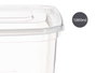 Leknes Boîte Rectangulaire Plastique 1000 ml 14x8x15 cm Transparent Hermétique Micro-ondes (Set de 12)