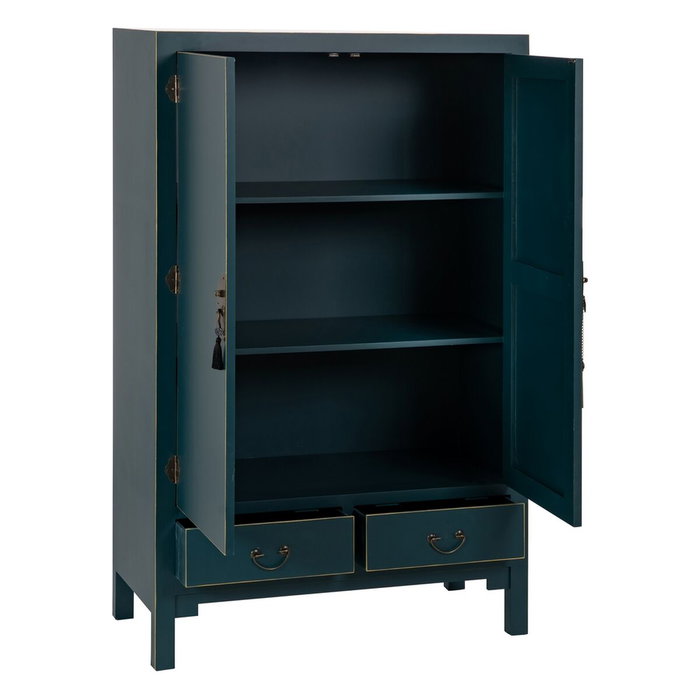 BigBuy Home Armoire ORIENTE Bleu 100 x 45 x 160 cm BigBuy Home Armoire ORIENTE Bleu 100 x 45 x 160 cm