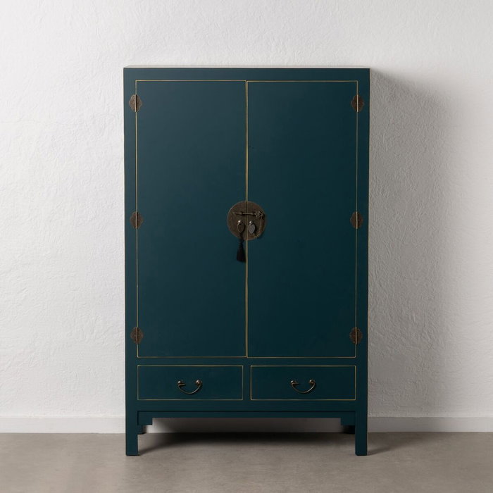 BigBuy Home Armoire ORIENTE Bleu 100 x 45 x 160 cm BigBuy Home Armoire ORIENTE Bleu 100 x 45 x 160 cm