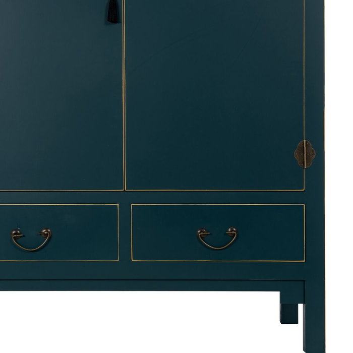 BigBuy Home Armoire ORIENTE Bleu 100 x 45 x 160 cm BigBuy Home Armoire ORIENTE Bleu 100 x 45 x 160 cm