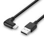 Lindy Câble USB 2.0 Type A vers C 1m, Angle droit 90°