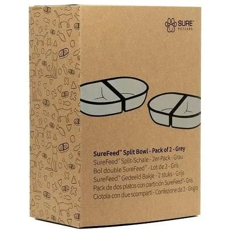 Surefeed Lot de 2 Bols SureFeed Gris Surefeed Lot de 2 Bols SureFeed Gris
