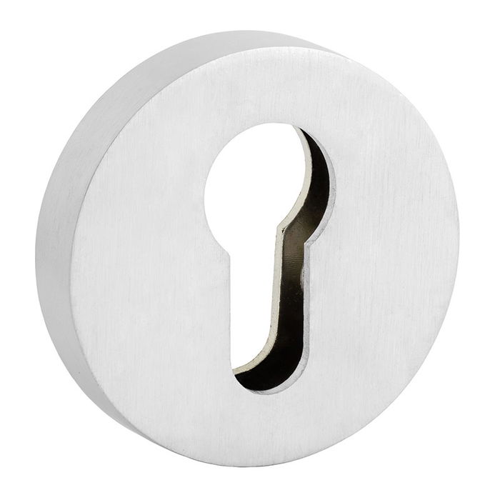 Jandel Serrures de sécurité Ø51x10mm Noir, Chrome Brossé, Laiton Mate Finition Chrome Brossé