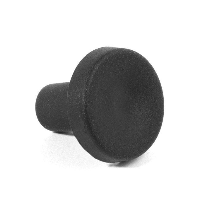 HERRAJES ALK Zen rondelle anti-dérapante encastrable Ø12 noir pour pieds métalliques et meubles - Pour perceuses Ø5, en plastique