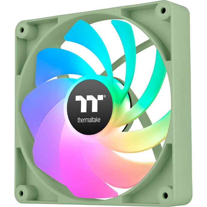 Thermaltake CT120 ARGB Reverse Matcha Green Lot de 2 Ventilateurs PC 120mm PWM 2000RPM ARGB