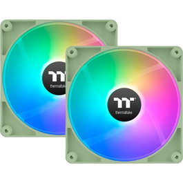 Thermaltake CT120 ARGB Reverse Matcha Green Lot de 2 Ventilateurs PC 120mm PWM 2000RPM ARGB