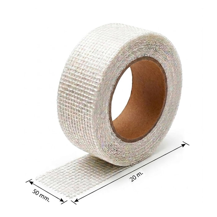 WOLFPACK LINEA PROFESIONAL Cinta de fibre de verre adhésive 25 mm x 20 m