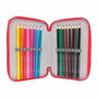 CYP BRANDS Plumier triple officiel Atletico de Madrid pour école avec 39 accessoires (crayons, feutres, stylos)