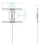 Tooq LP4255TN-B Support Mural avec Rotation 360° pour Écrans 37 à 80 Pouces, Noir, Max 50 kg, VESA 200x200-600x400