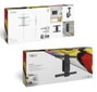 Tooq LP4255TN-B Support Mural avec Rotation 360° pour Écrans 37 à 80 Pouces, Noir, Max 50 kg, VESA 200x200-600x400