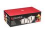 Kinvara Batterie de cuisine 5 pièces en acier inoxydable - 51 x 14.5 x 22.5 cm, induction (Set de 2)