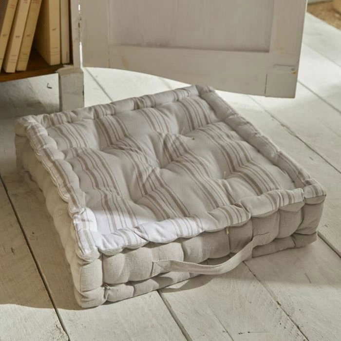 Today Coussin de sol Charme Imprimé Berenice Gris 40 x 40 x 10 cm