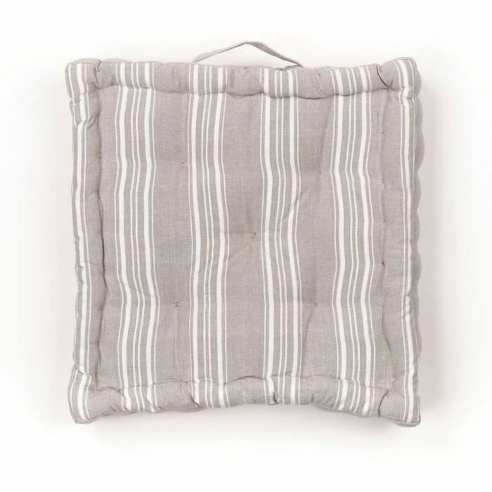 Today Coussin de sol Charme Imprimé Berenice Gris 40 x 40 x 10 cm